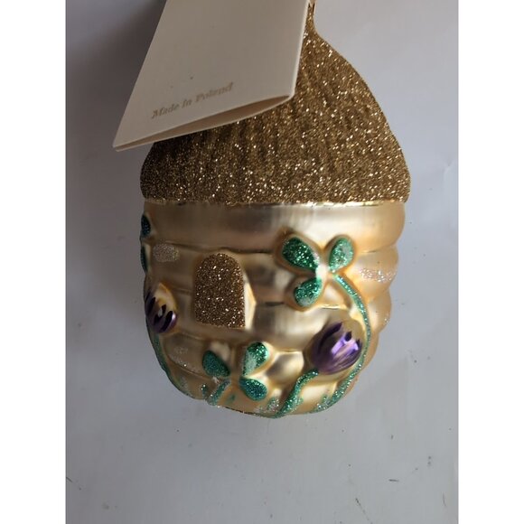 Patricia Breen Clover Hive & Bee Glittered Wings Spring Christmas Ornament Vtg - Picture 4 of 6